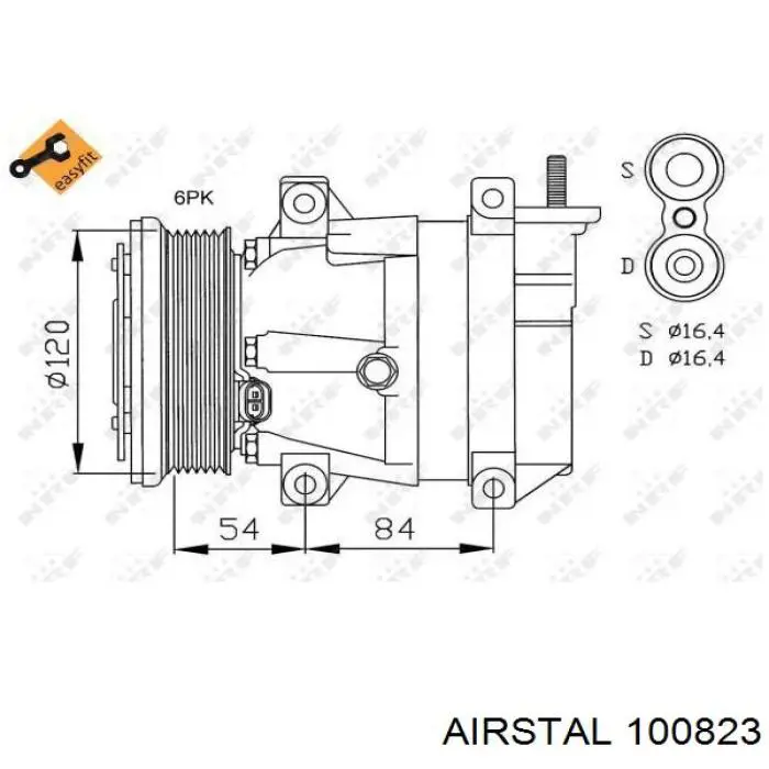 100823 Airstal компресор кондиціонера