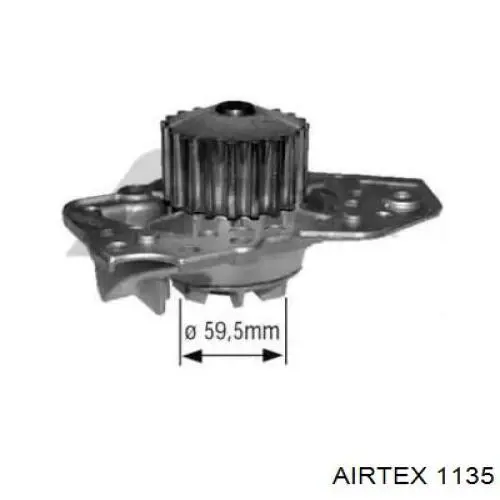 Купити 1135 Airtex Насос охолоджуючої рідини