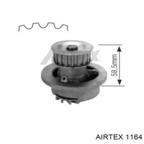Купити 1164 Airtex Насос охолоджуючої рідини