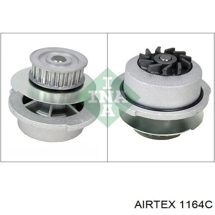 Помпа охолодження Airtex 1164C ціна, від 22.44 USD
