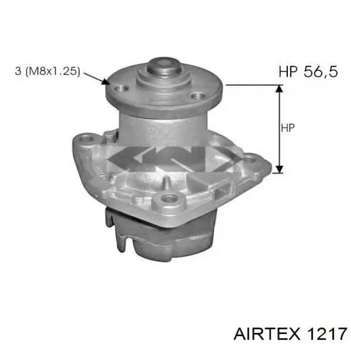 Купити 1217 Airtex Насос охолоджуючої рідини