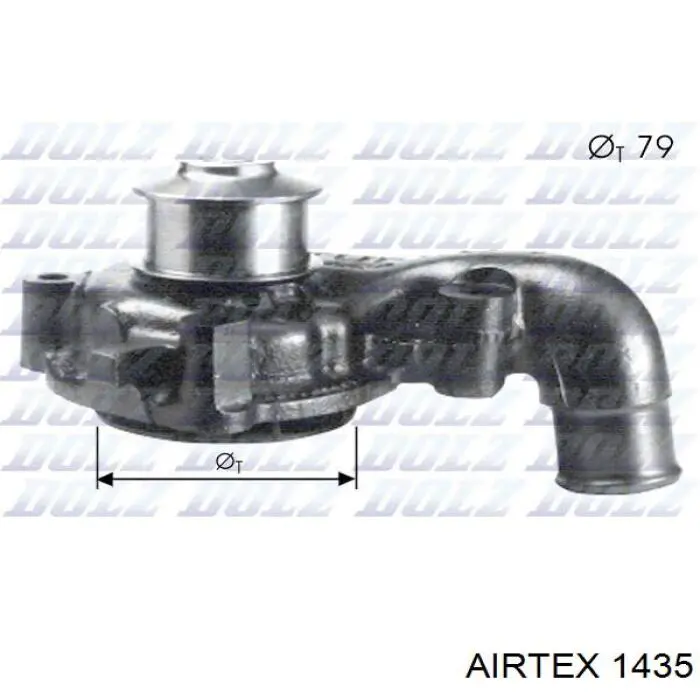 1435 Airtex помпа водяна, (насос охолодження)