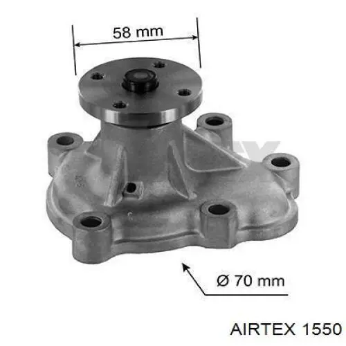 1550 Airtex Насос охолодження