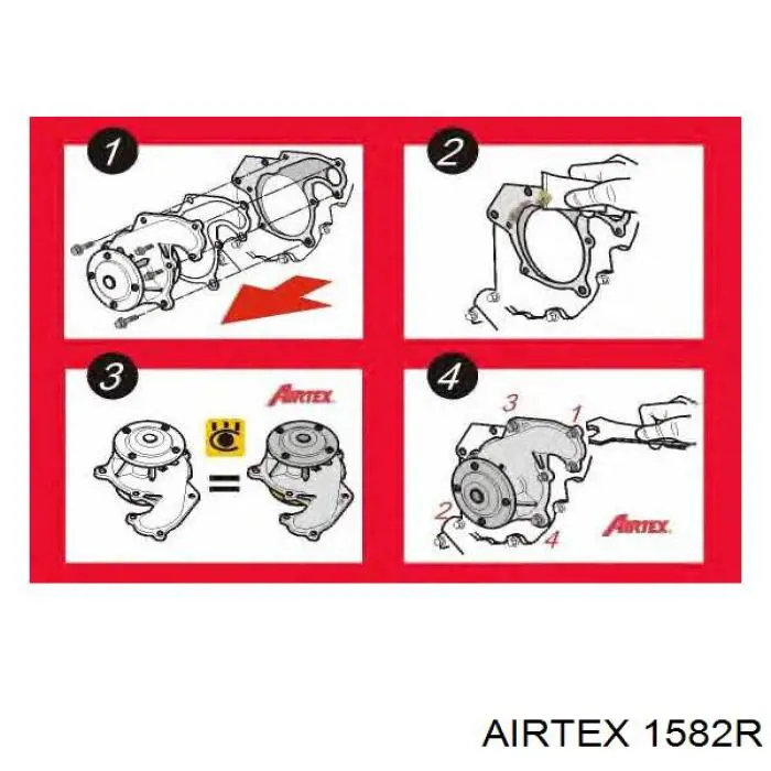 Купити 1582R Airtex Насос охолоджуючої рідини