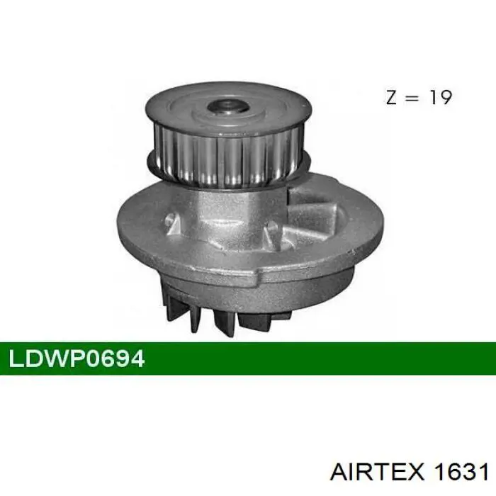 Купити 1631 Airtex Насос охолоджуючої рідини