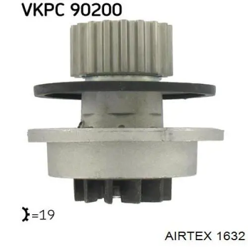 Помпа охолодження Airtex 1632 ціна, від 18.95 USD