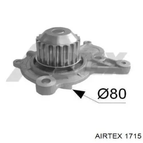 Помпа охолодження Airtex 1715 ціна, від 42.16 USD
