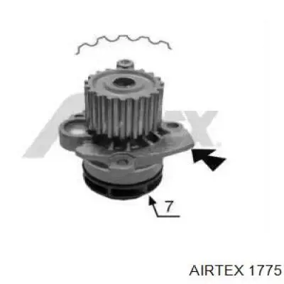 1775 Airtex помпа водяна, (насос охолодження)
