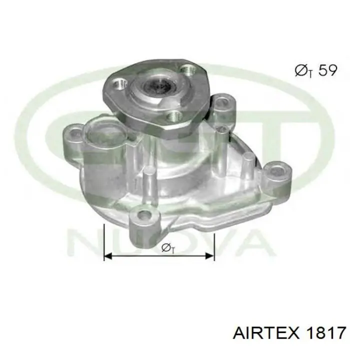 1817 Airtex помпа водяна, (насос охолодження)