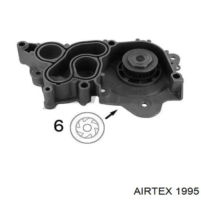 Помпа охолодження Airtex 1995 ціна, від 45.70 USD