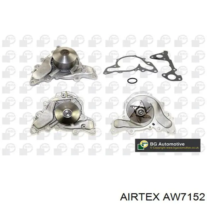 Помпа охолодження Airtex AW7152 ціна, від 39.74 USD