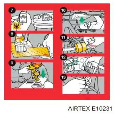 E10231 Airtex елемент-турбінка паливного насосу