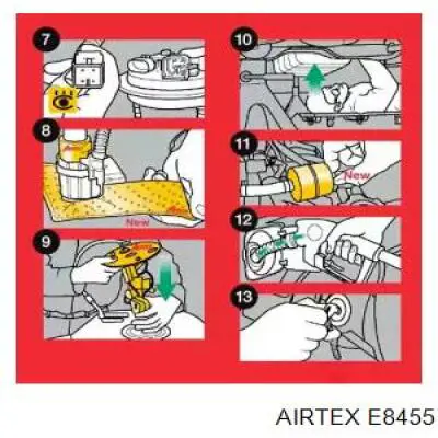 Паливний насос електричний, занурювальний Airtex E8455 ціна, від 20.74 USD