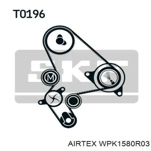 Купити WPK1580R03 Airtex ГРМ ремень