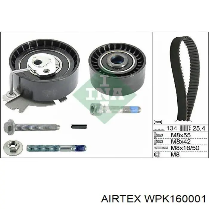 Ремкомплект ГРМ Airtex WPK160001