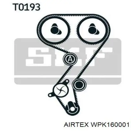 Комплект ГРМ Airtex WPK160001 ціна, від 73.41 USD