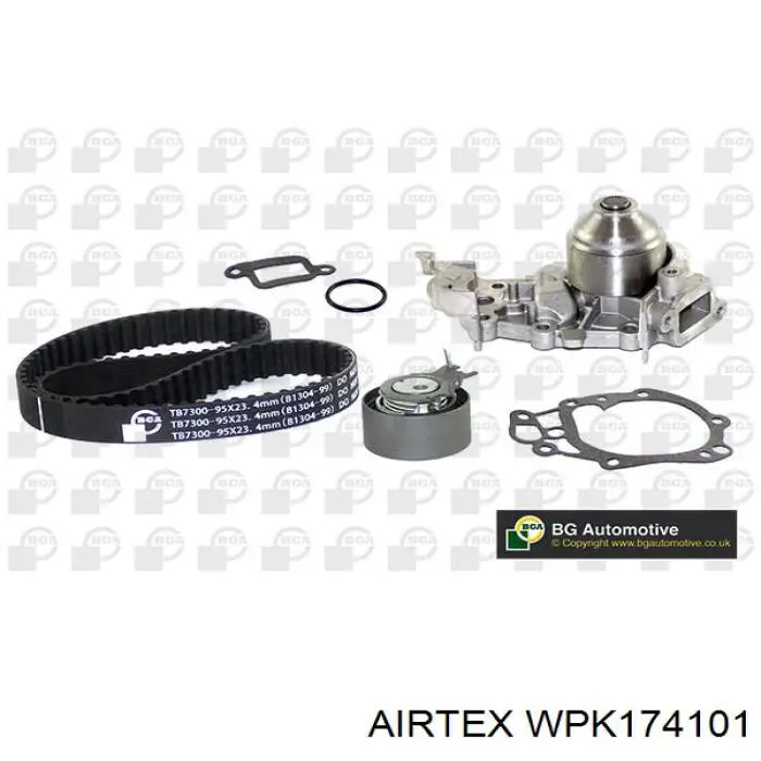 WPK174101 Airtex ролик натягувача ременя грм