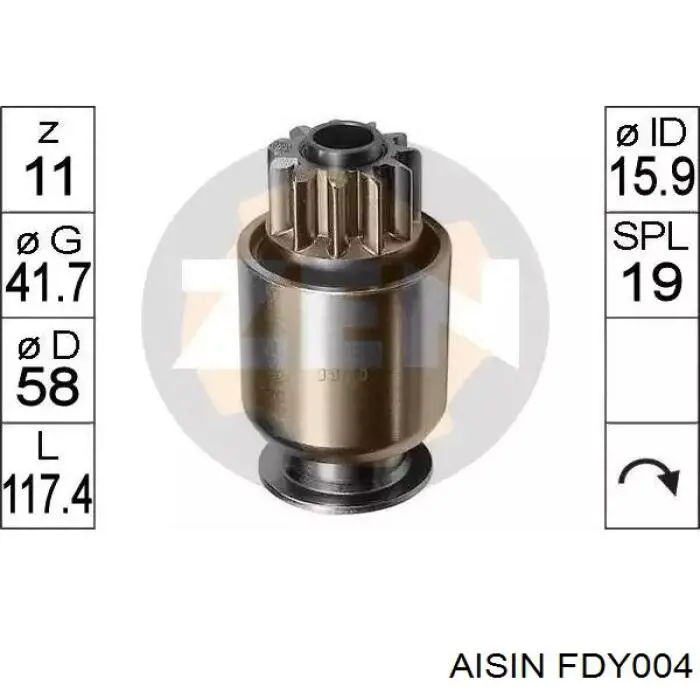 Маховик двигуна Aisin FDY004 ціна, від 856.26 USD