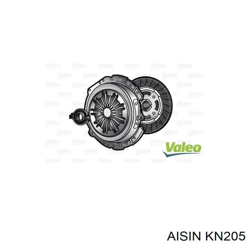 Комплект зчеплення (3 частини) Aisin KN205 ціна, від 232.81 USD