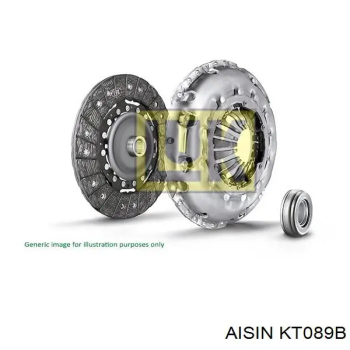 Купити KT089B Aisin Комплект зчеплення (диск, корзина, підшипник)