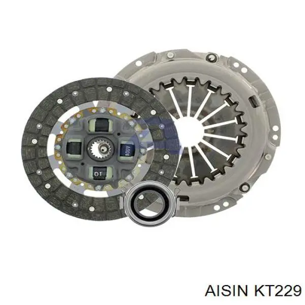 Купити KT229 Aisin Комплект зчеплення (диск, корзина, підшипник)