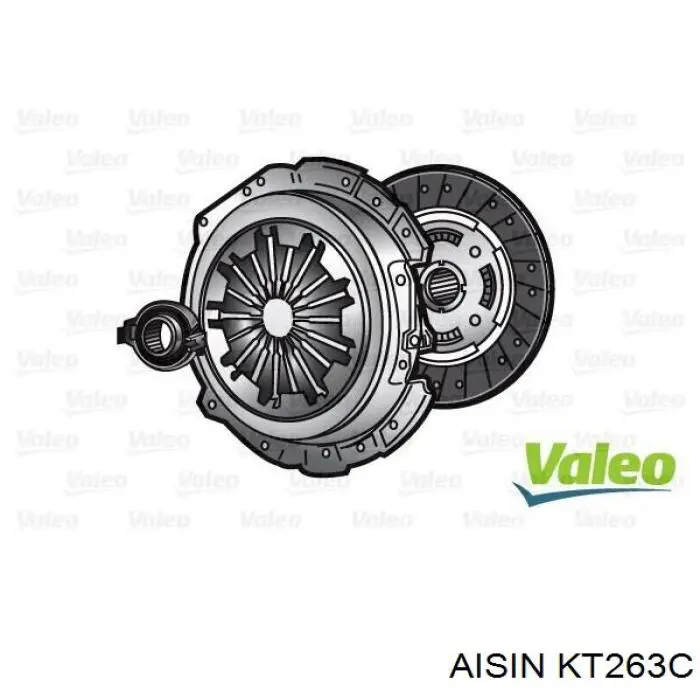 Комплект зчеплення (3 частини) KT263C Aisin