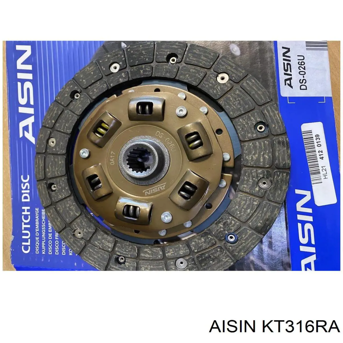 KT316RA Aisin комплект зчеплення (3 частини)