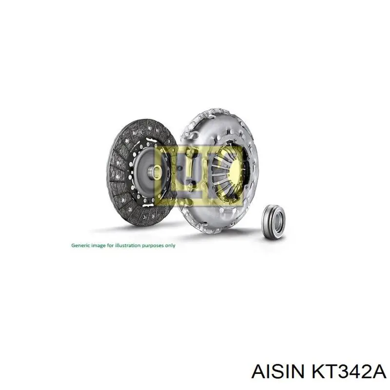 Комплект зчеплення (3 частини) Aisin KT342A ціна, від 365.15 USD
