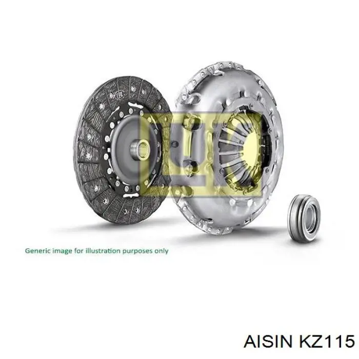 KZ115 Aisin комплект зчеплення (3 частини)
