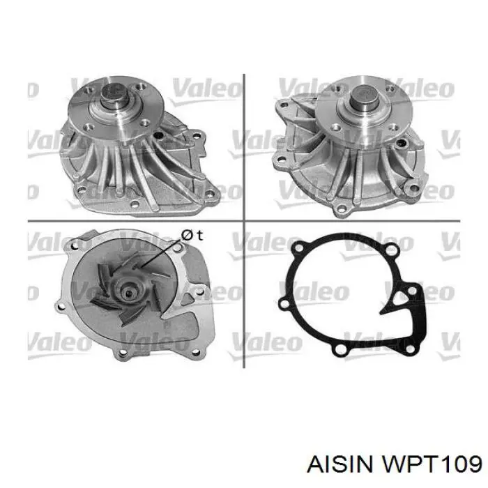 Помпа водяна, (насос) охолодження WPT109 Aisin