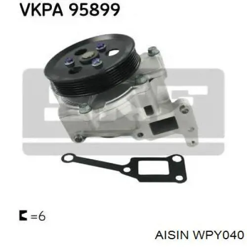 Помпа WPY040 Aisin