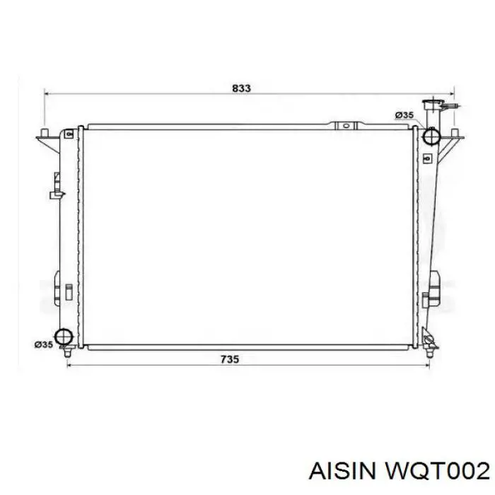 WQT002 Aisin Насос охолодження інвертора