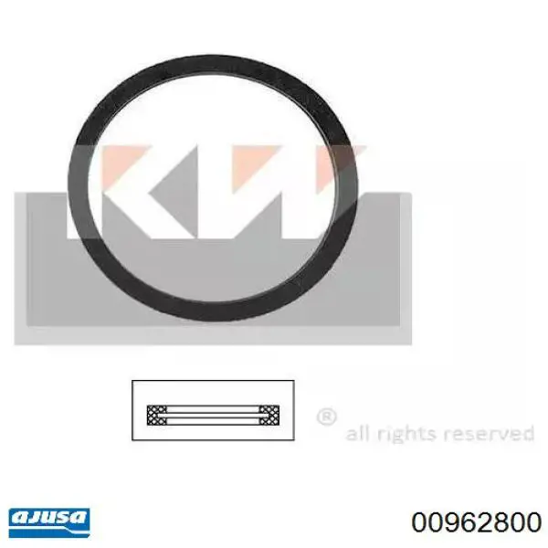 Купити 00962800 Ajusa Прокладка корпусу термостата