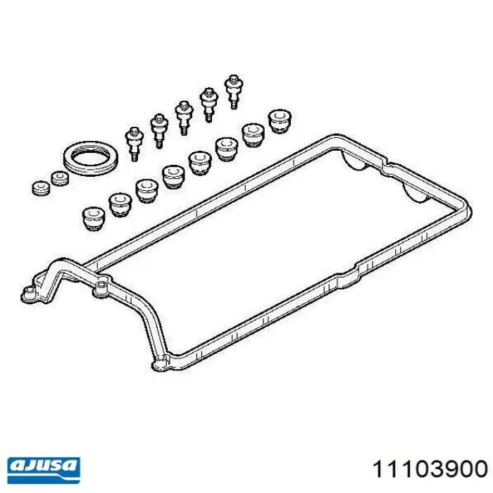 Прокладка клапанної кришки, права 11103900 Ajusa