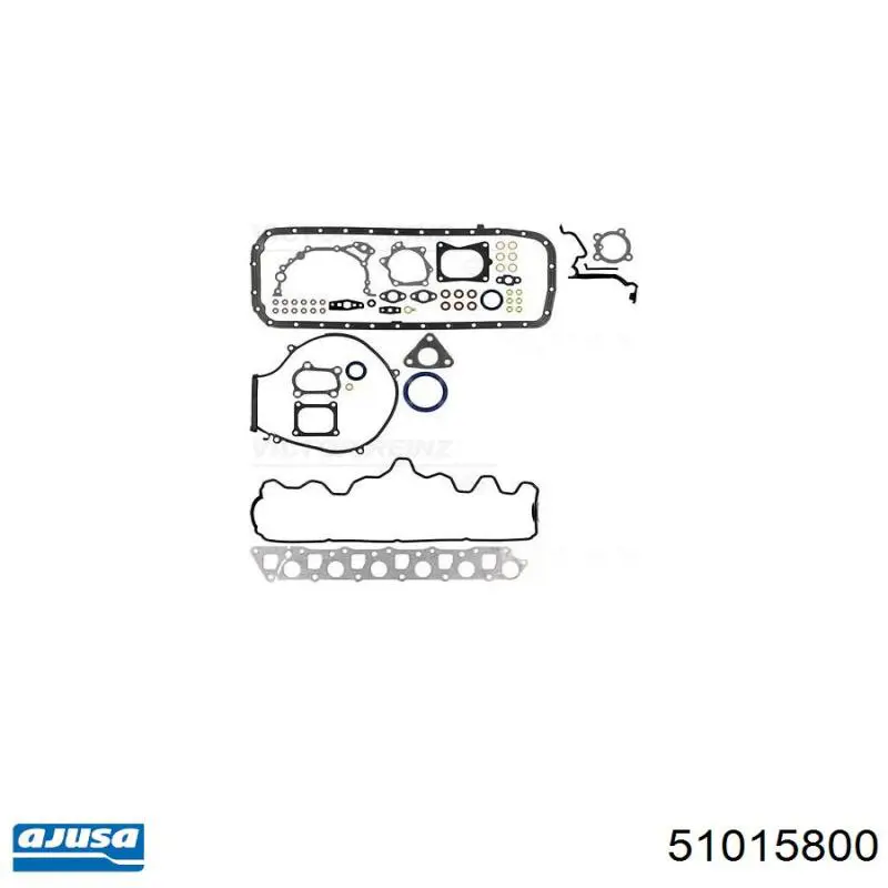 Комплект прокладок двигуна, повний 51015800 Ajusa