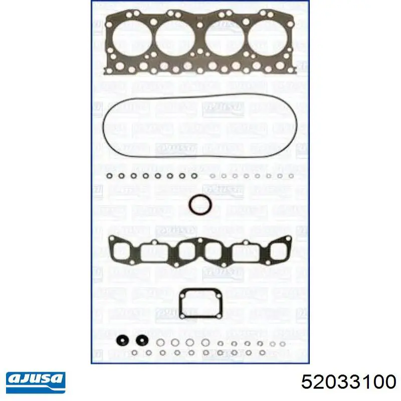 Комплект прокладок двигуна, верхній 52033100 Ajusa
