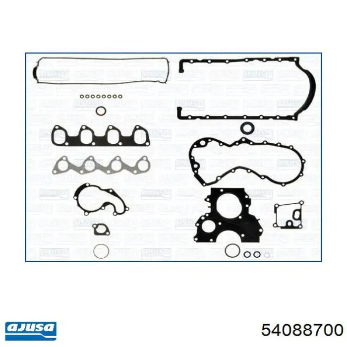 Комплект прокладок двигуна, нижній 54088700 Ajusa