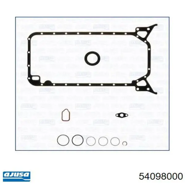 Комплект прокладок двигуна, нижній A6110100605 Mercedes