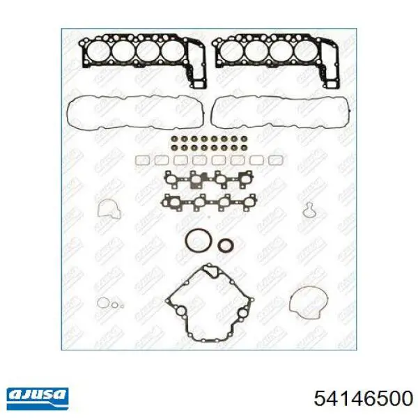 Комплект прокладок двигуна, нижній BGA CK2560 ціна, від 90.90 USD