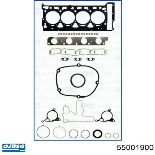 60724921 Fiat/Alfa/Lancia прокладка головки блока циліндрів (гбц)