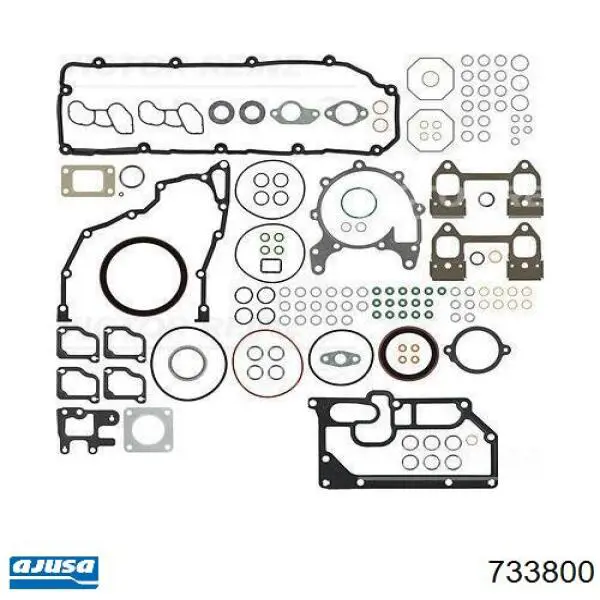 733800 Ajusa прокладка впускного колектора, нижня