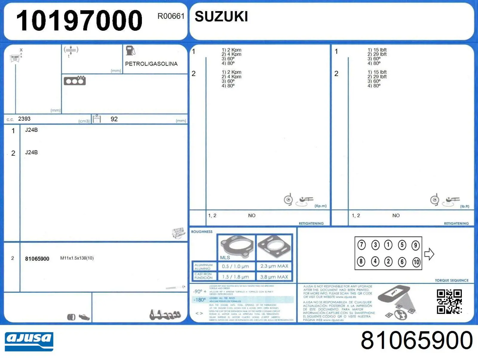 Болт головки блока циліндрів, ГБЦ Suzuki 1111778K00000 ціна, від 9.39 USD
