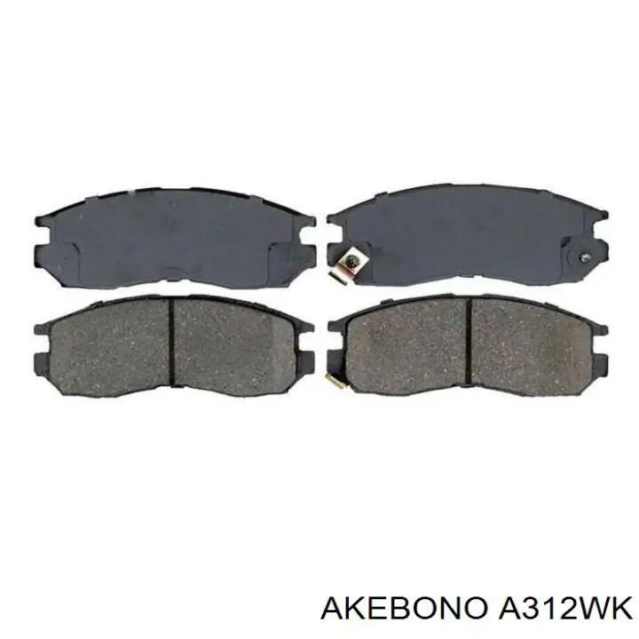 Передні тормозні колодки A312WK Akebono