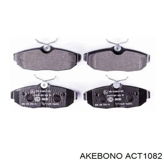 Колодки гальмові задні, дискові ACT1082 Akebono