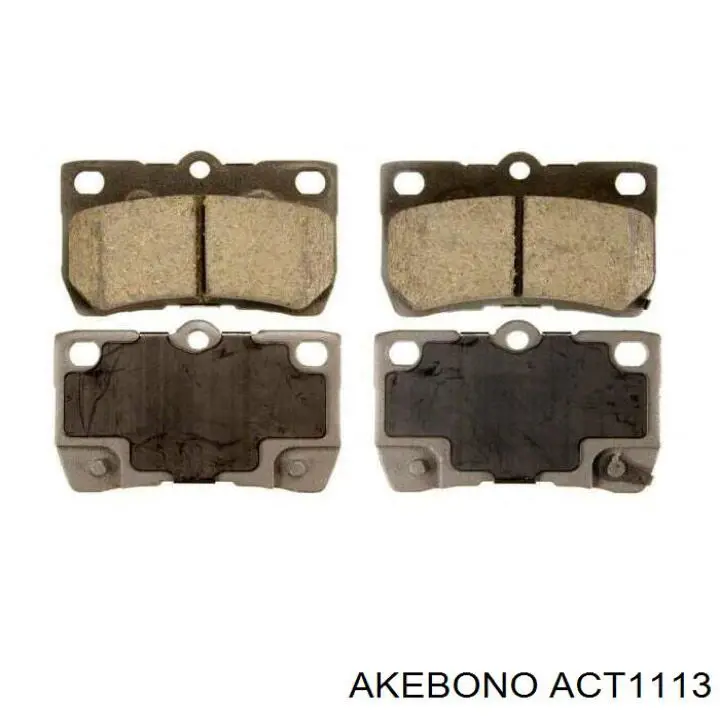 Задні гальмівні колодки Akebono ACT1113 ціна, від 20.38 USD