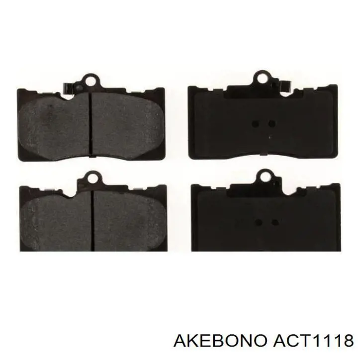 Передні тормозні колодки ACT1118 Akebono