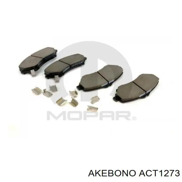 Гальмівні колодки Akebono ACT1273 ціна, від 33.63 USD