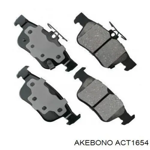 ACT1654 Akebono Передні гальмівні колодки