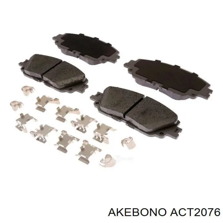 Купити ACT2076 Akebono Колодки гальмівні передні, дискові