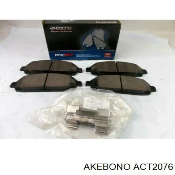 ACT2076 Akebono Передні гальмівні колодки